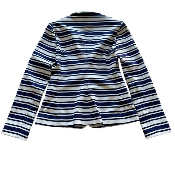 Womens Blazer Size XS Navy White Stripe Structured Professional Office Americana - Picture 6 of 10